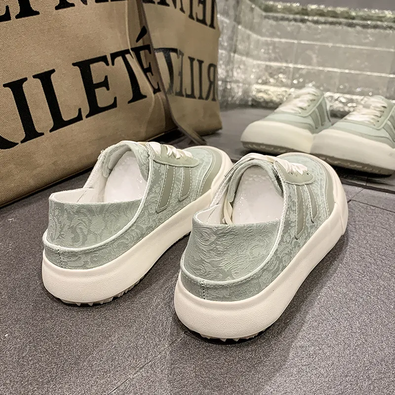 Puppytown Anti Slip Wear Resistant Low Top Skateboard Shoes Women's-13