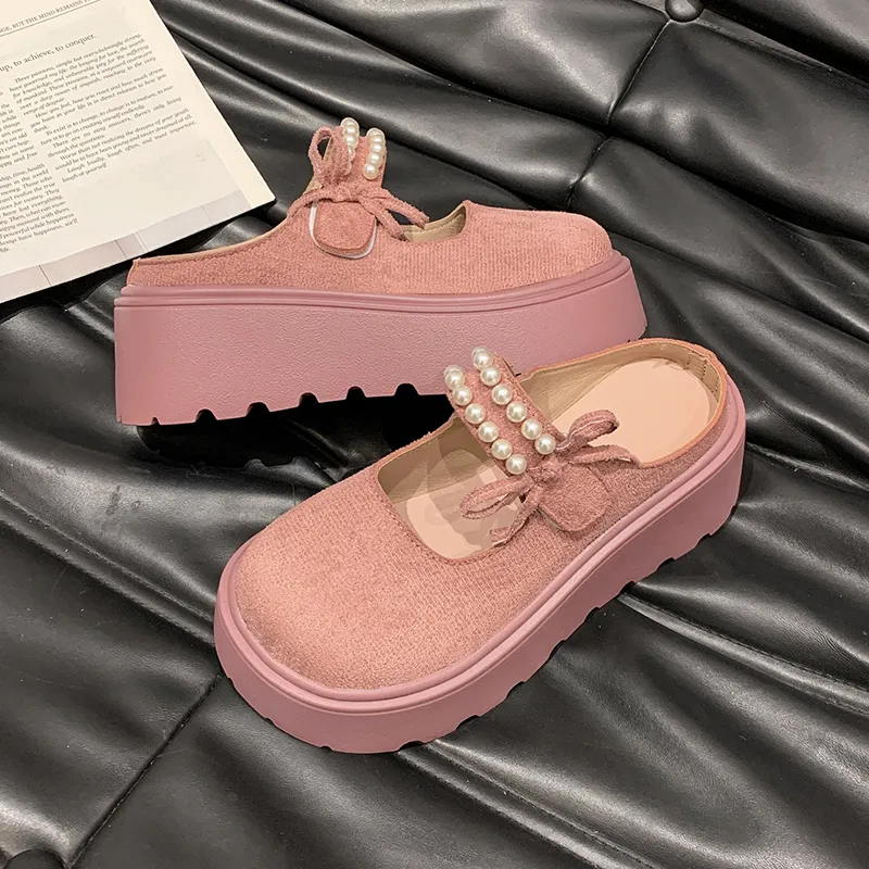 Puppytown Rubber Sole Slip Resistant Abrasion Resistant Closed Toe Slippers Women's-20