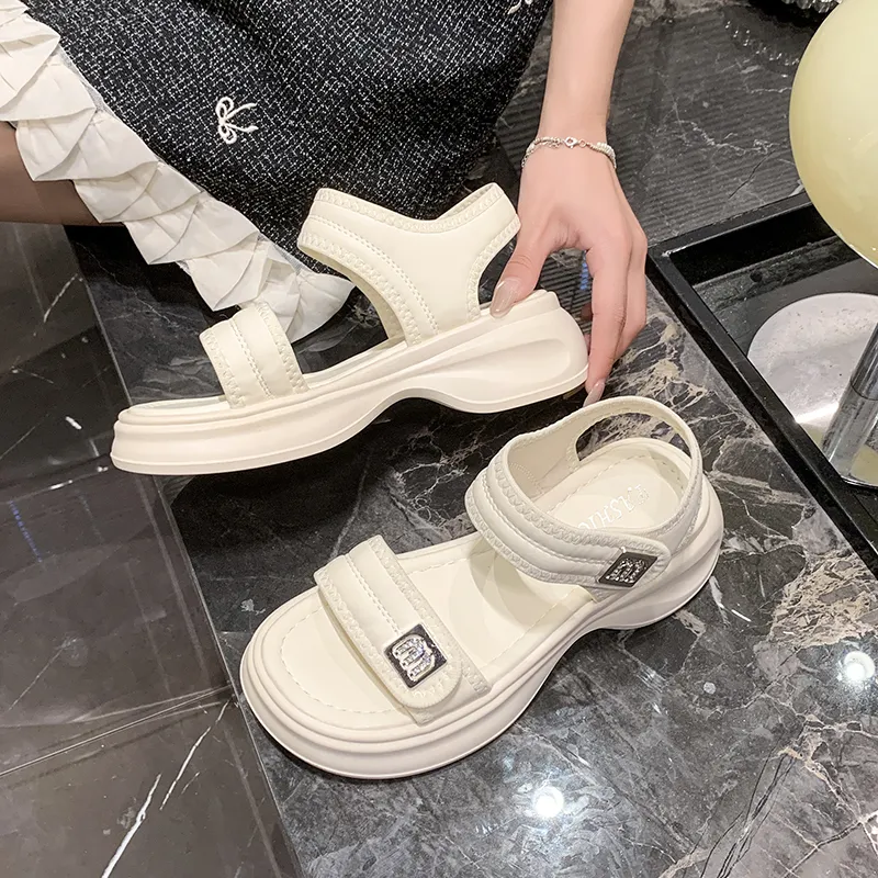 Puppytown One Strap Sandals 5.5cm Women's-9