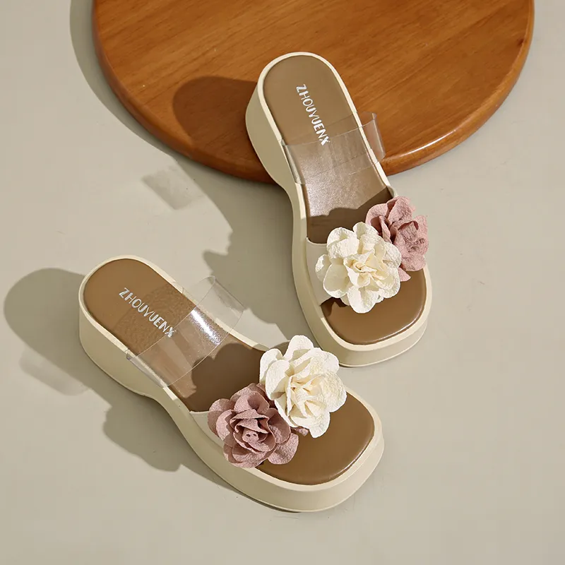 Puppytown Rubber Sole Crystal Quick Dry And Abrasion Resistant Slide Slippers Women's-4