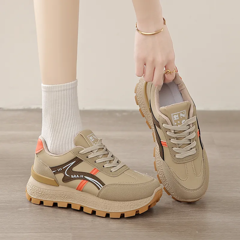 Puppytown Anti Slip Wear Resistant Low Top Chunky Sneakers Women's-7