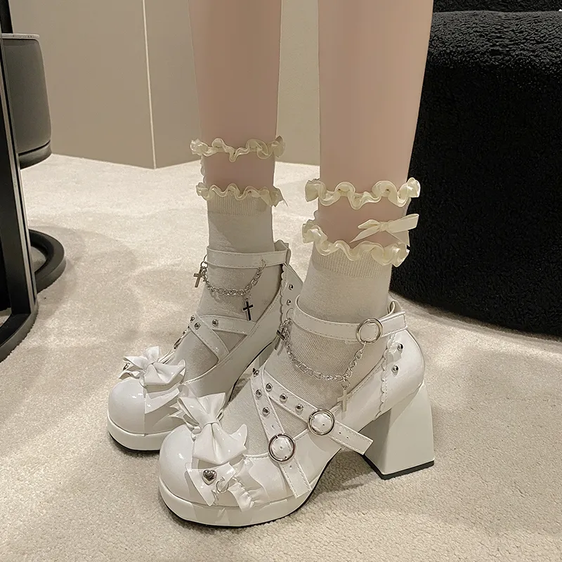 Puppytown Chunky Heel High Heels Women's-7