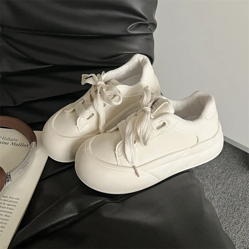 Puppytown Waterproof Slip Resistant Cushioning Low Top Skateboard Shoes Women's Ecru-1