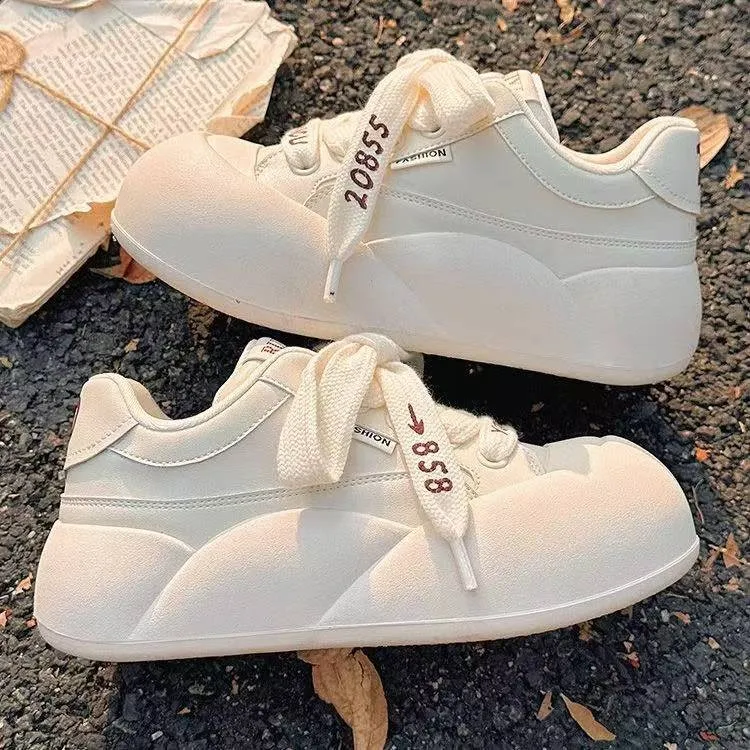 Puppytown Abrasion Resistant Shock Absorbers Low Top Casual Shoes Women's Ecru-3
