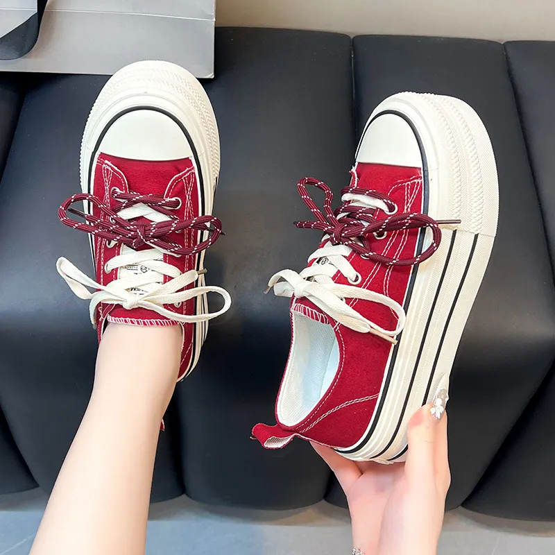 Puppytown Anti Slip Wear Resistant Low Top Skateboard Shoes Women's-13