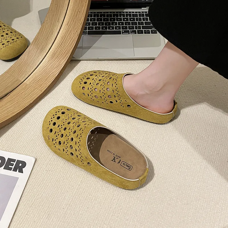 Puppytown Rubber Sole Slip Resistant Abrasion Resistant Closed Toe Slippers Women's-6