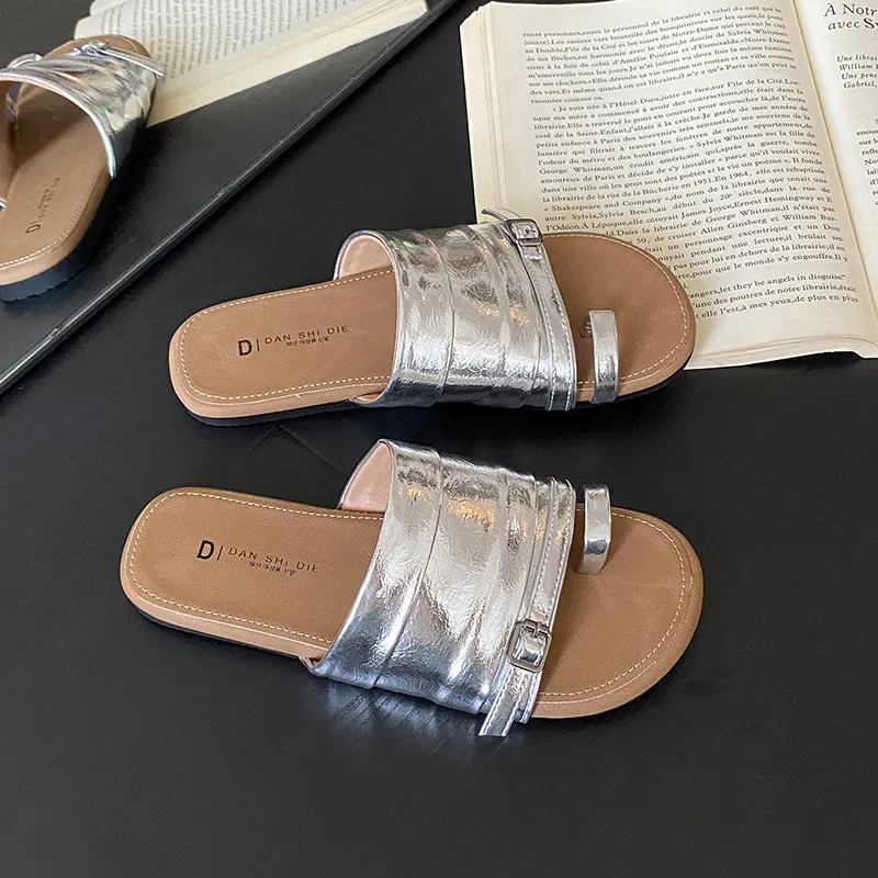 Puppytown Slip Resistant Quiet Slide Slippers Women's-7
