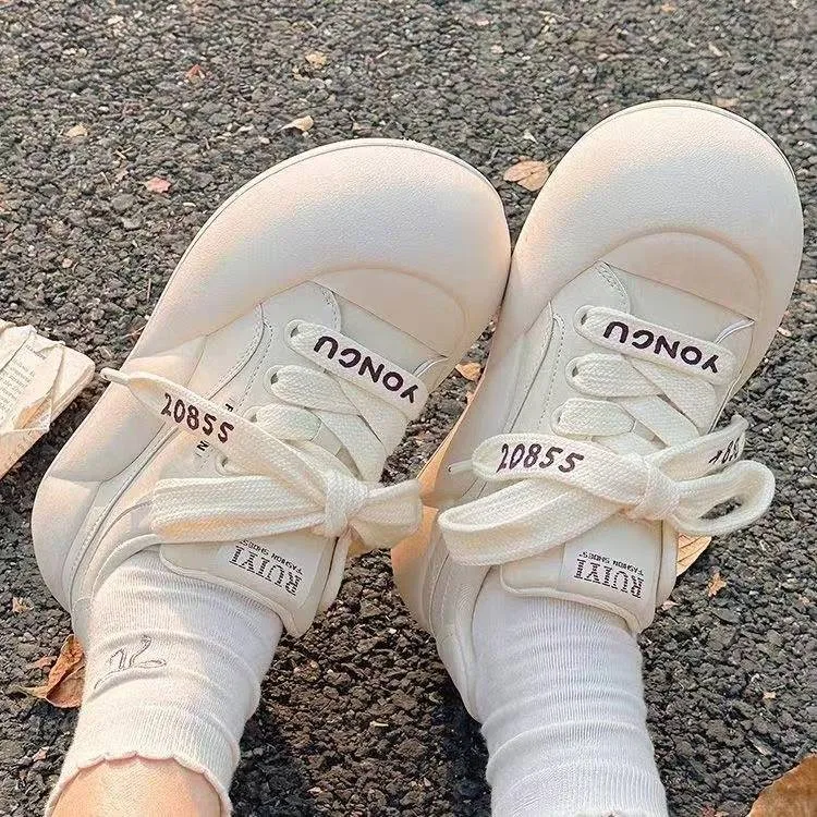 Puppytown Abrasion Resistant Shock Absorbers Low Top Casual Shoes Women's Ecru-2