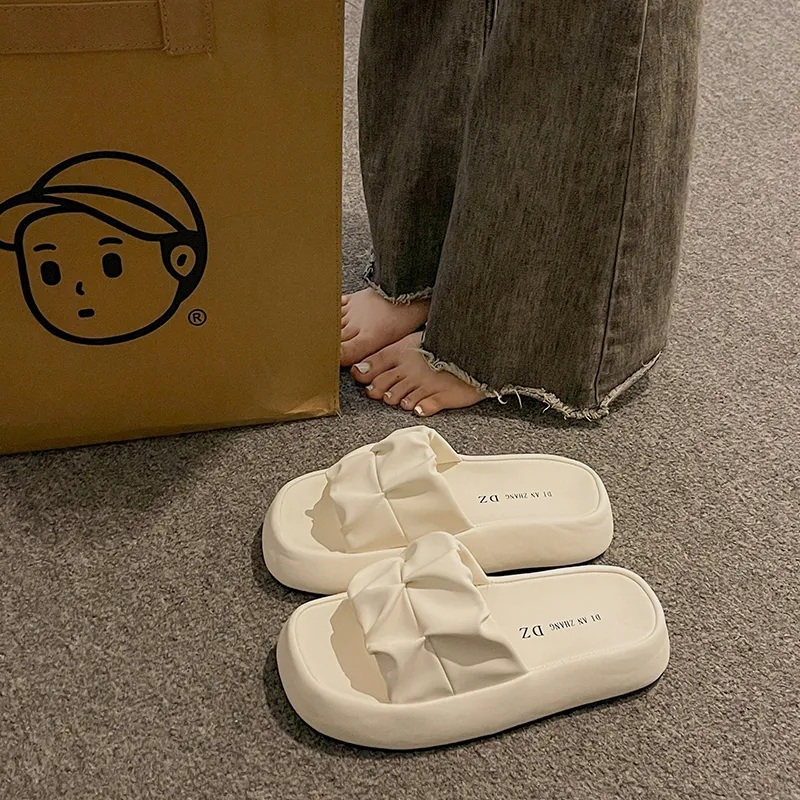 Puppytown Rubber Sole Slip Resistant Abrasion Resistant Slide Slippers Women's-18