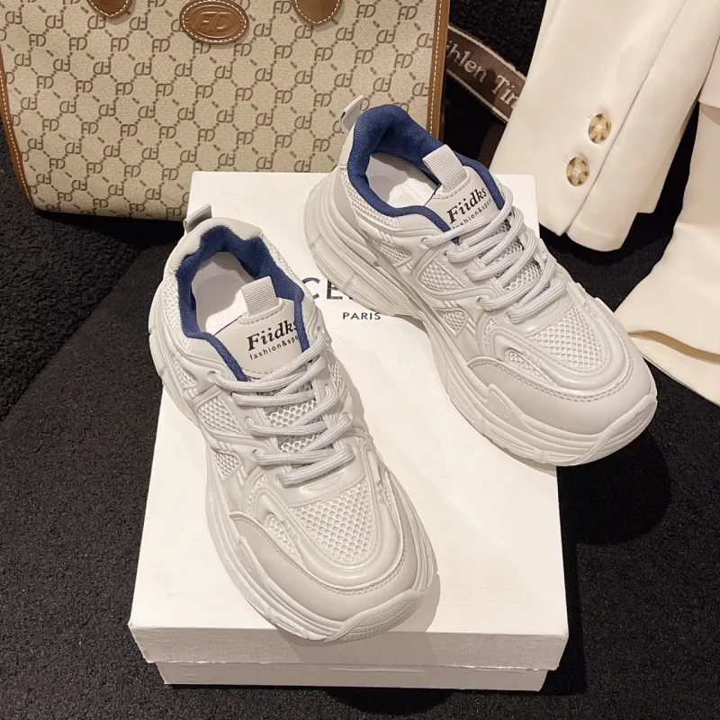 Puppytown Slip Resistant, Abrasion Resistant, Breathable Low Top Chunky Sneakers Women's-8