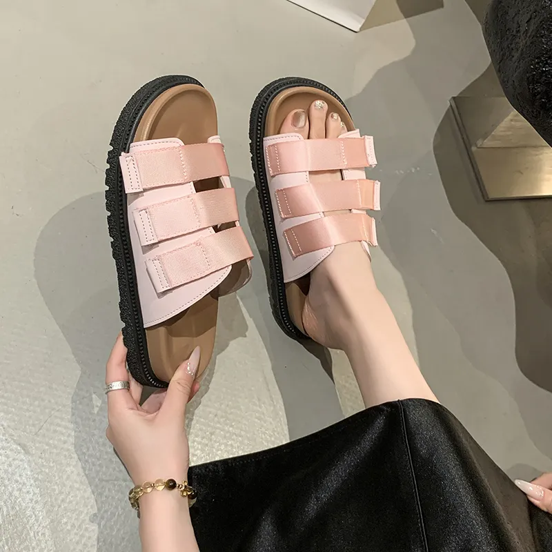Puppytown Rubber Sole Slip Resistant Abrasion Resistant Slide Slippers Women's-16
