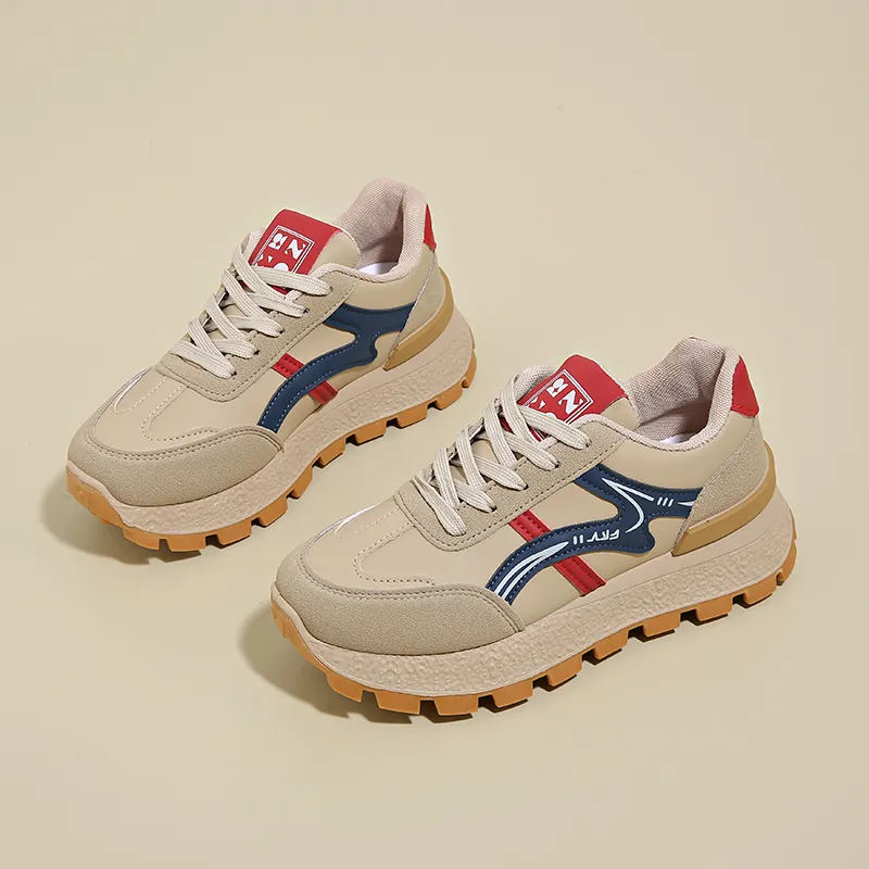 Puppytown Anti Slip Wear Resistant Low Top Chunky Sneakers Women's-1