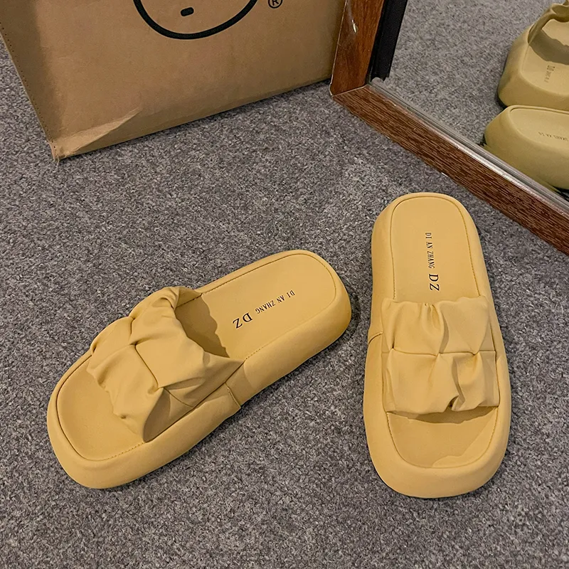 Puppytown Rubber Sole Slip Resistant Abrasion Resistant Slide Slippers Women's-9
