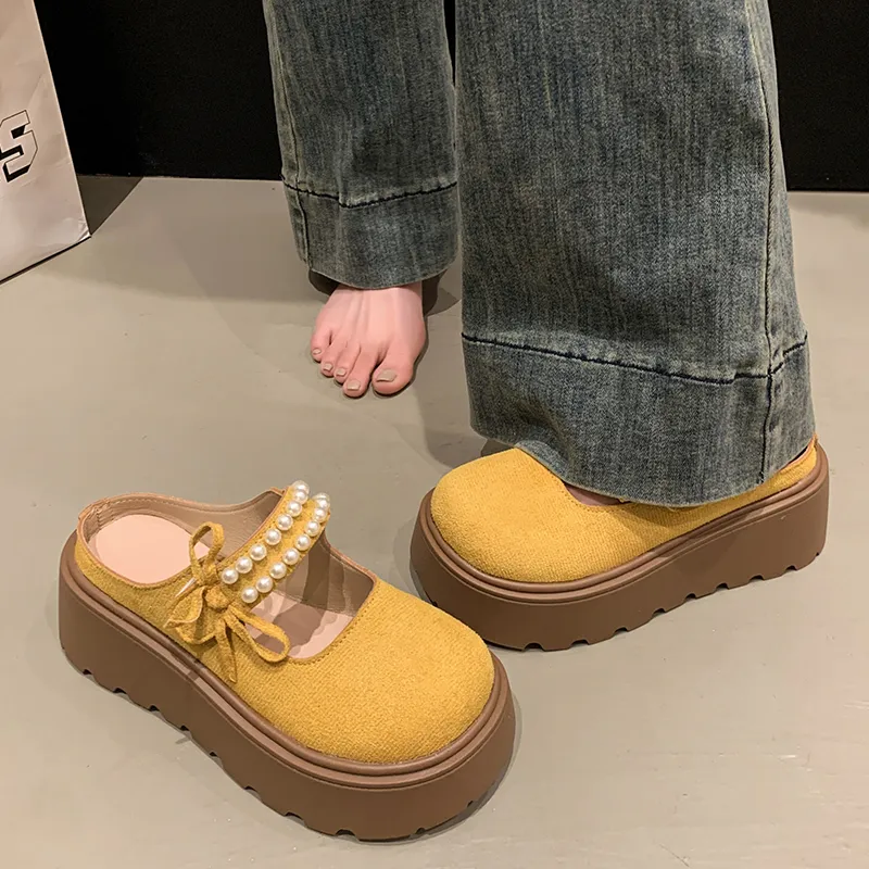 Puppytown Rubber Sole Slip Resistant Abrasion Resistant Closed Toe Slippers Women's-1