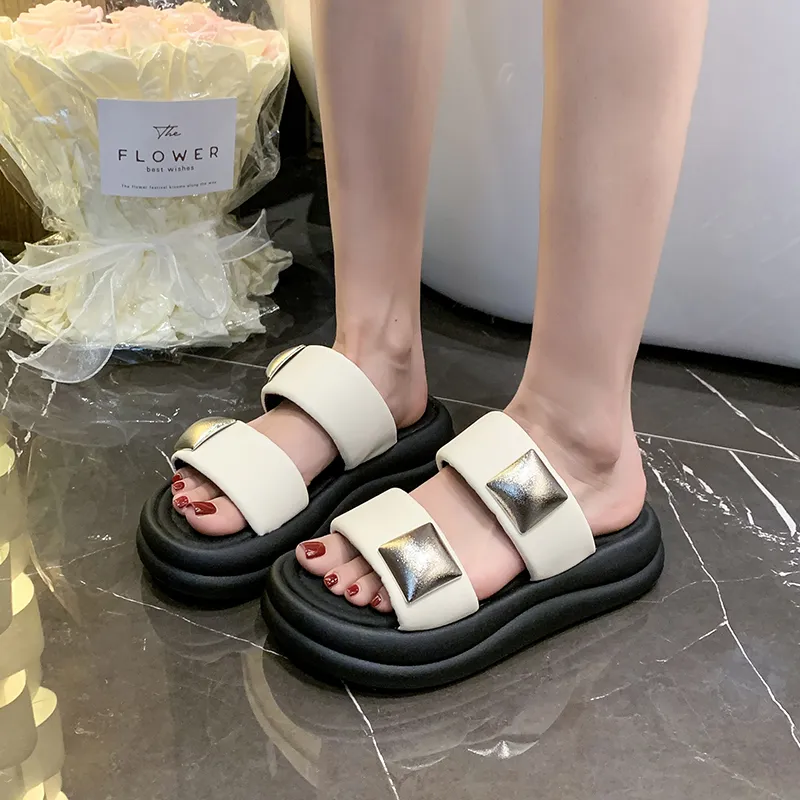Puppytown Rubber Sole Metal Slip Resistant Abrasion Resistant Slide Slippers Women's-11