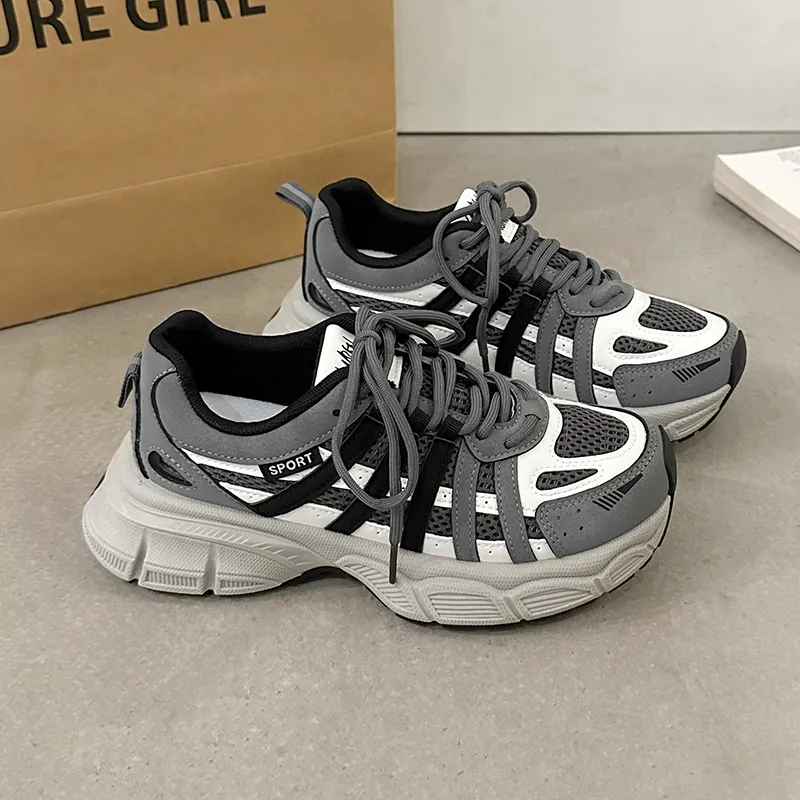 Puppytown Breathable Cushioning Low Top Chunky Sneakers Women's-7