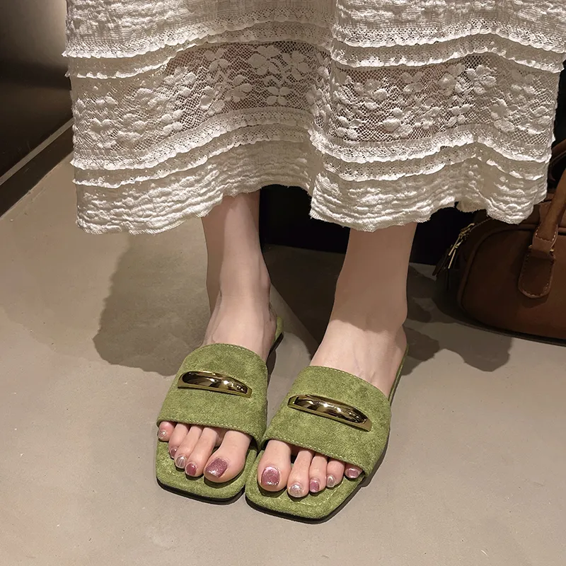 Puppytown Rubber Sole Metal Slip Resistant Abrasion Resistant Slide Slippers Women's-14