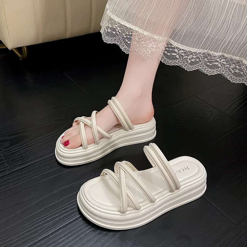 Puppytown Rubber Sole Slip Resistant Abrasion Resistant Slide Slippers Women's-1