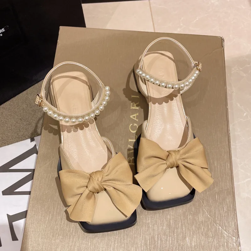 Puppytown Block Heel High Heels 4CM Women's-11