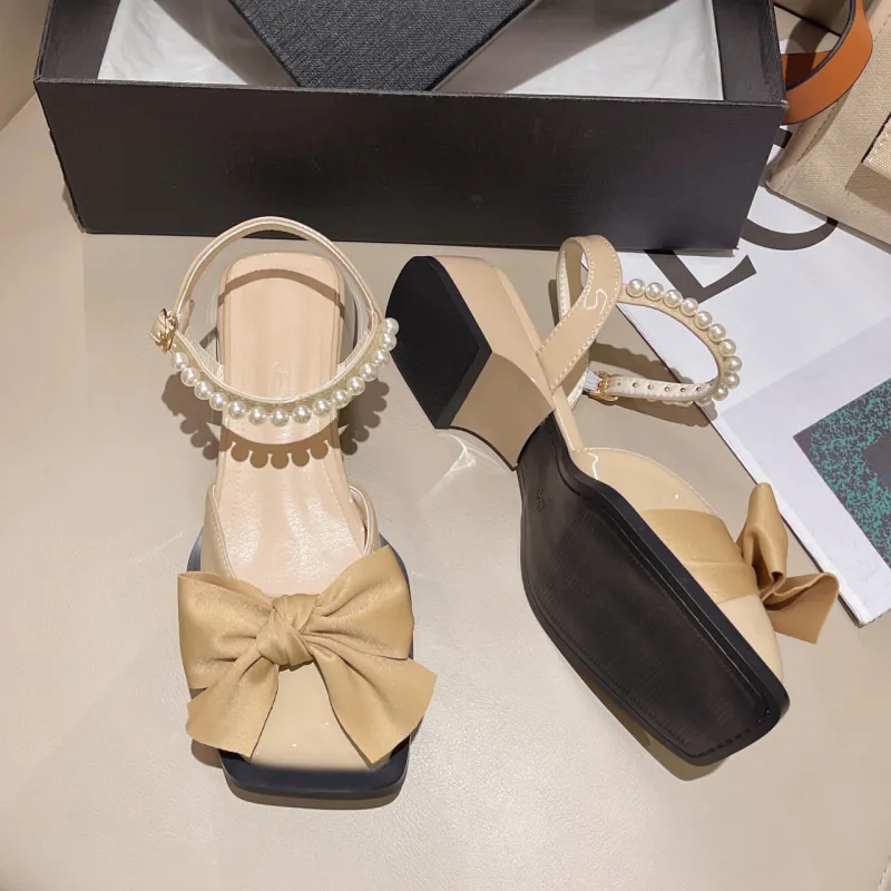 Puppytown Block Heel High Heels 4CM Women's-12