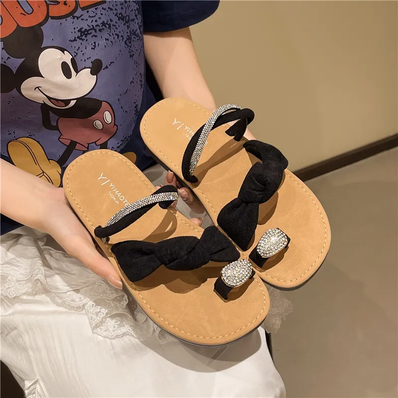 Puppytown Rubber Sole Slip Resistant Odor Resistant Slide Slippers Women's-6