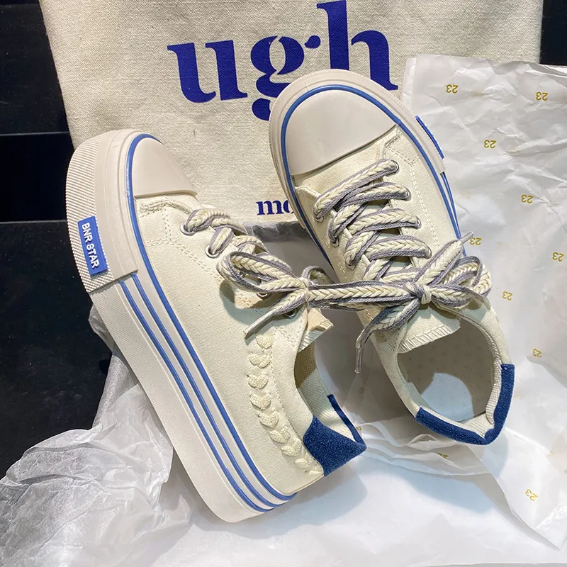 Puppytown Breathable And Wear resistant Low Top Canvas Shoes Women's-3