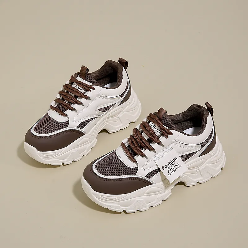 Puppytown Slip Resistant, Abrasion Resistant, Breathable Low Top Chunky Sneakers Women's-8