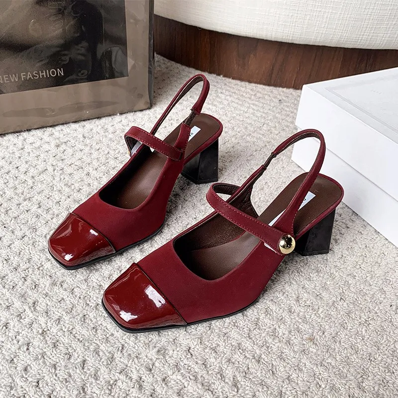 Puppytown Chunky Heel High Heels Women's-3