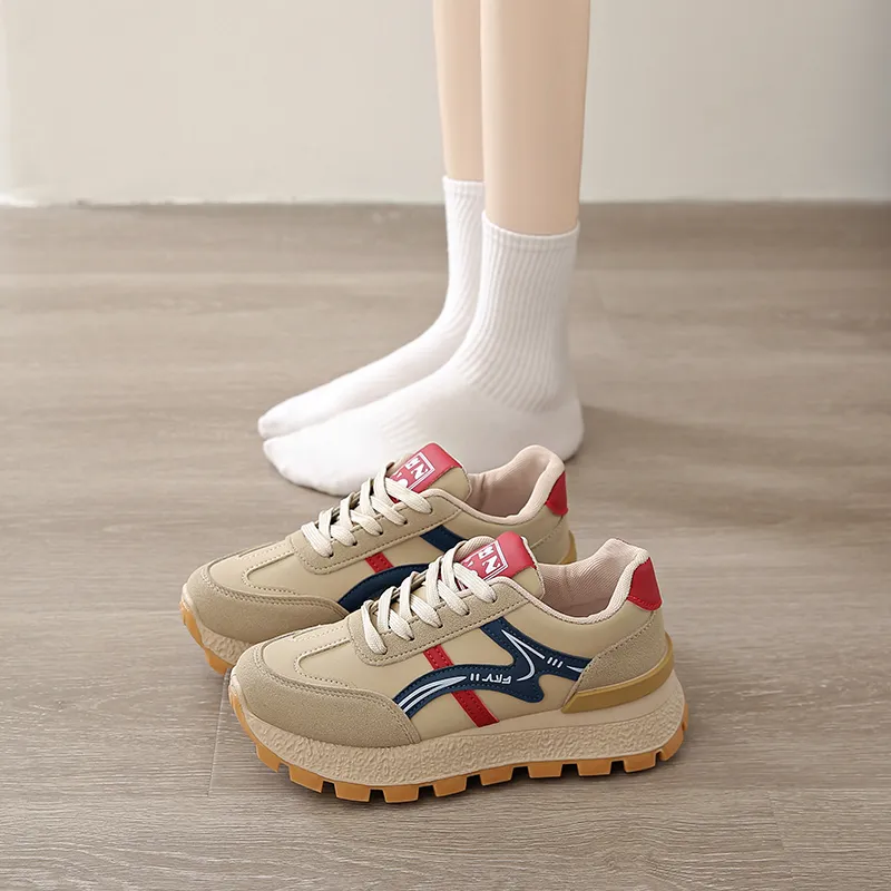 Puppytown Anti Slip Wear Resistant Low Top Chunky Sneakers Women's-4