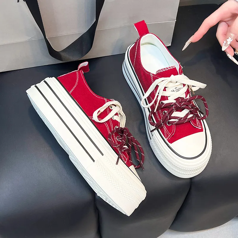 Puppytown Anti Slip Wear Resistant Low Top Skateboard Shoes Women's-16