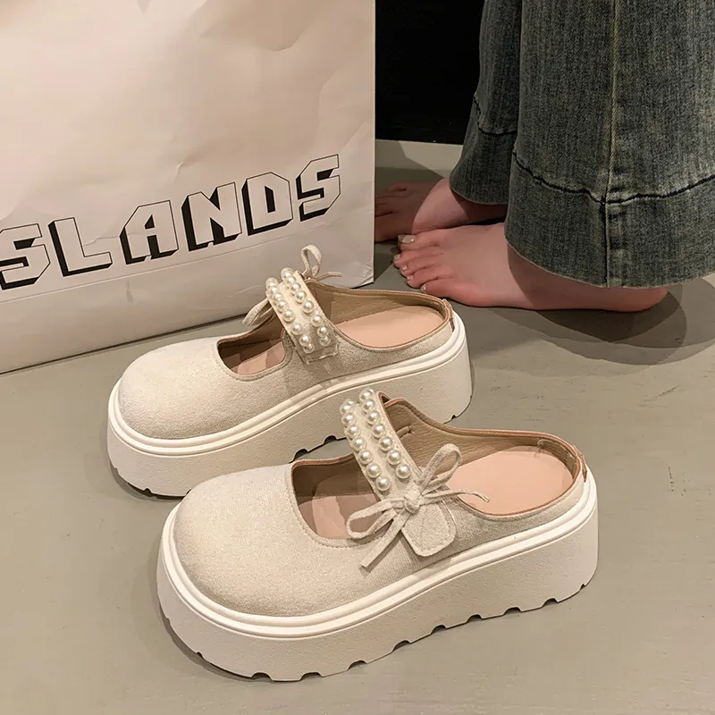 Puppytown Rubber Sole Slip Resistant Abrasion Resistant Closed Toe Slippers Women's-7