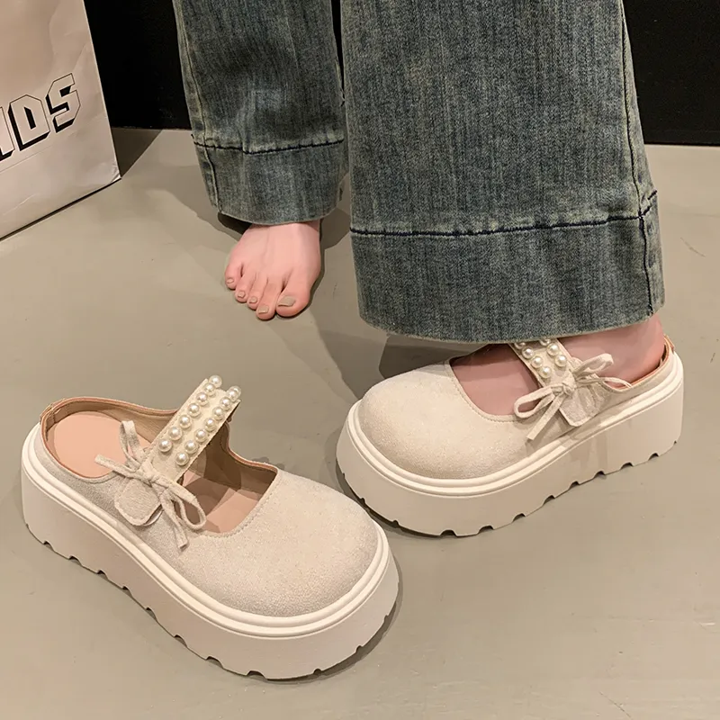 Puppytown Rubber Sole Slip Resistant Abrasion Resistant Closed Toe Slippers Women's-8