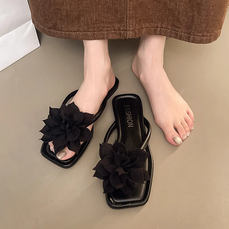 Puppytown Rubber Sole Abrasion Resistant Slip Resistant Flip Flops Women's-2