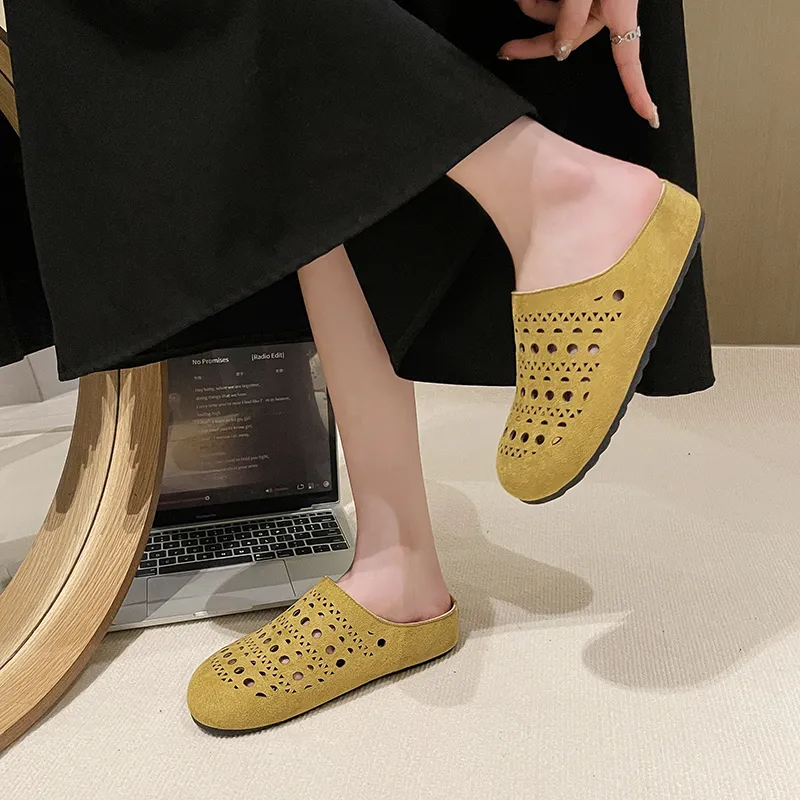 Puppytown Rubber Sole Slip Resistant Abrasion Resistant Closed Toe Slippers Women's-7