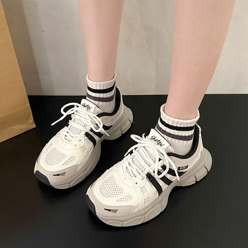 Puppytown Breathable Cushioning Low Top Chunky Sneakers Women's-4