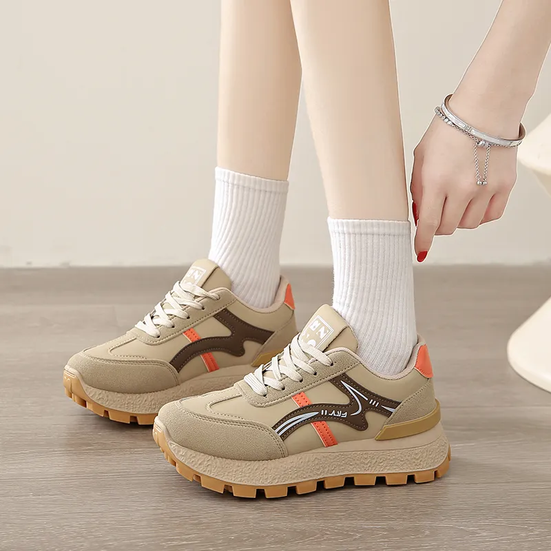 Puppytown Anti Slip Wear Resistant Low Top Chunky Sneakers Women's-8