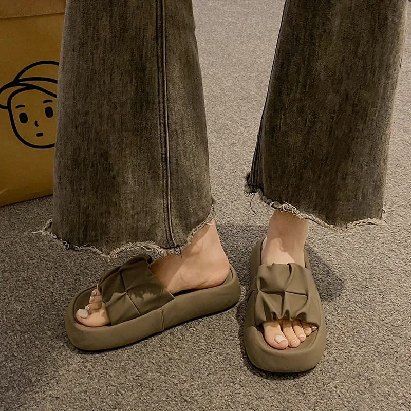 Puppytown Rubber Sole Slip Resistant Abrasion Resistant Slide Slippers Women's-15