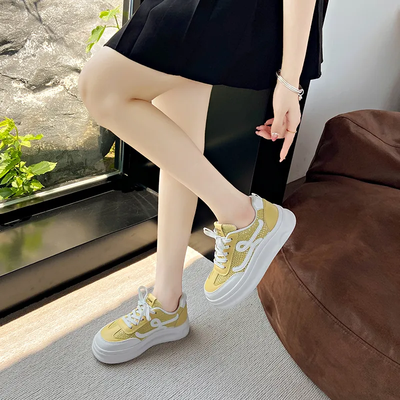 Puppytown Anti Slip Wear Resistant Low Top Skateboard Shoes Women's-6