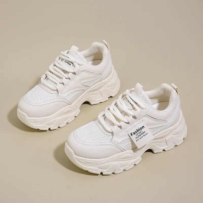 Puppytown Slip Resistant, Abrasion Resistant, Breathable Low Top Chunky Sneakers Women's-5