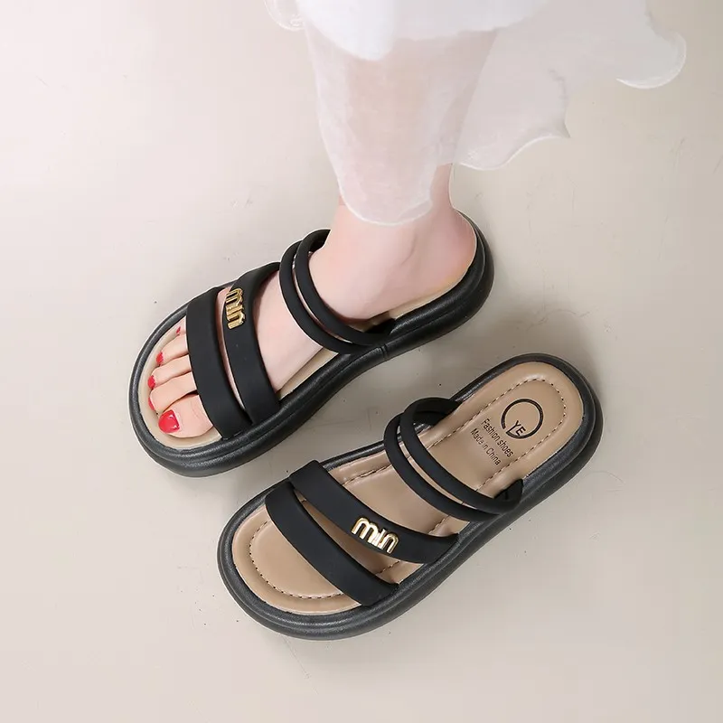 Puppytown Rubber Sole Slip Resistant Quick Dry Slide Slippers Women's-3