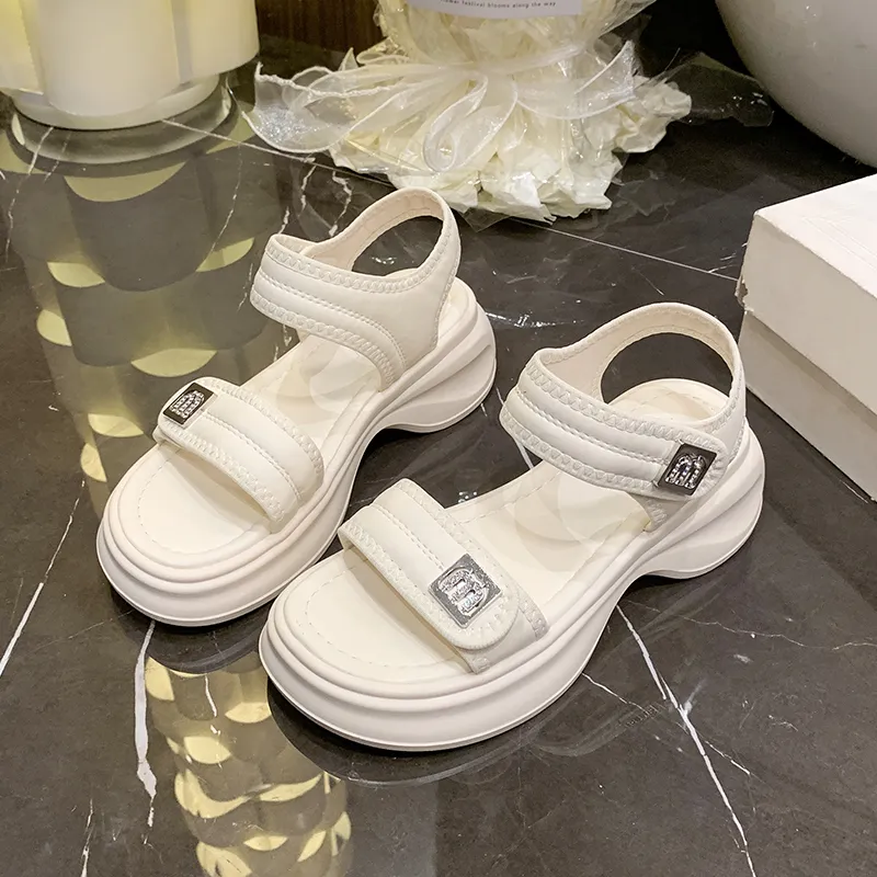 Puppytown One Strap Sandals 5.5cm Women's-6
