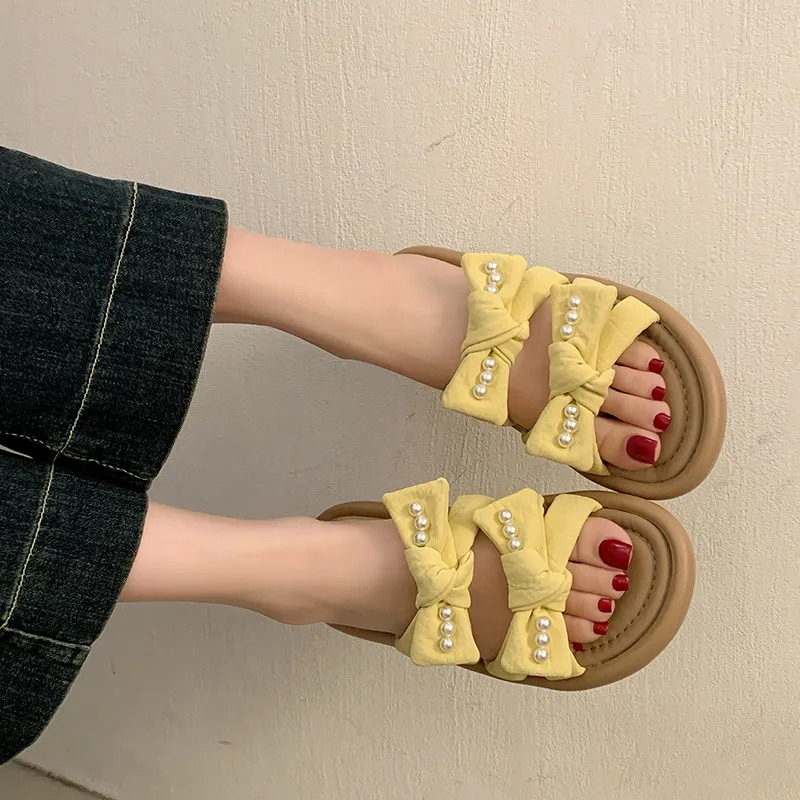 Puppytown Rubber Sole Slip Resistant Odor Resistant Slide Slippers Women's-1