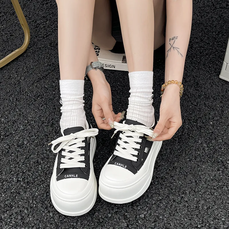 Puppytown Slip Resistant Low Top Skateboard Shoes Women's-2