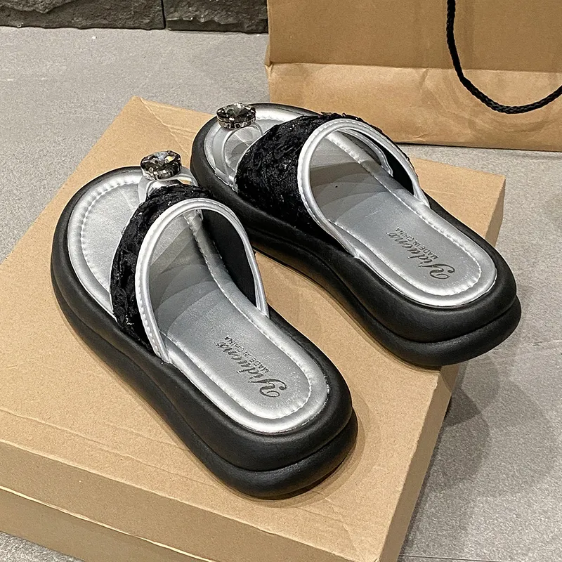 Puppytown Slip Resistant Odor Resistant Abrasion Resistant Slide Slippers Women's-10
