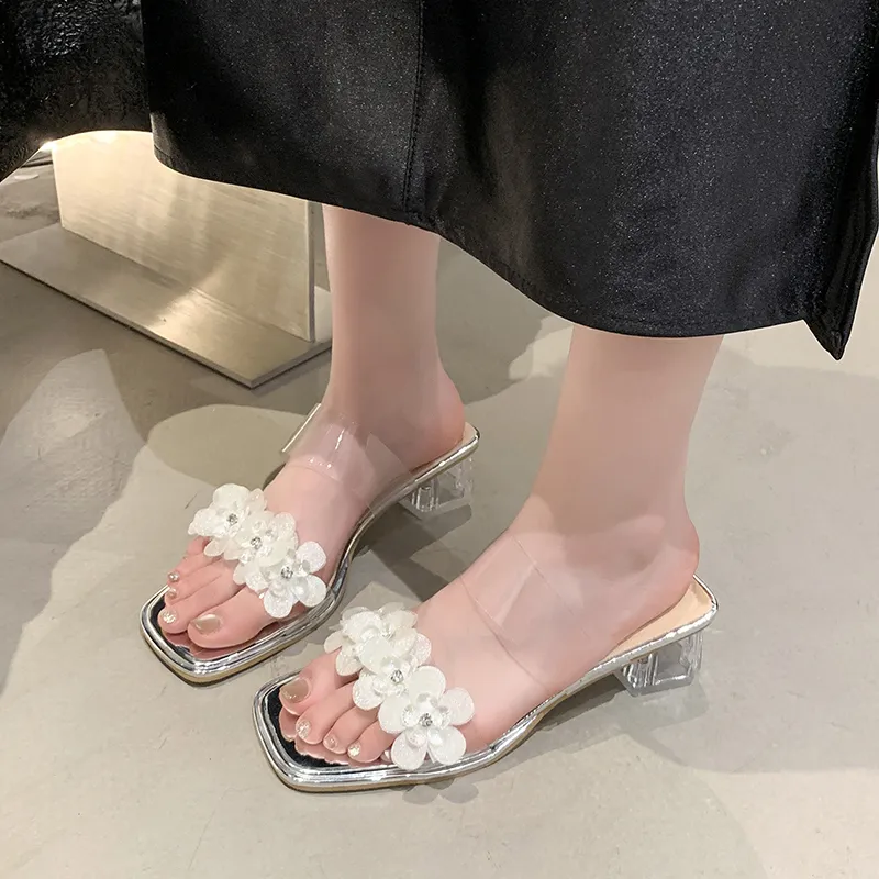 Puppytown Rhinestone Slip Resistant Abrasion Resistant Slide Slippers Women's-6