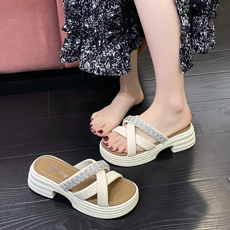 Puppytown Rubber Sole Slip Resistant Abrasion Resistant Slide Slippers Women's-2