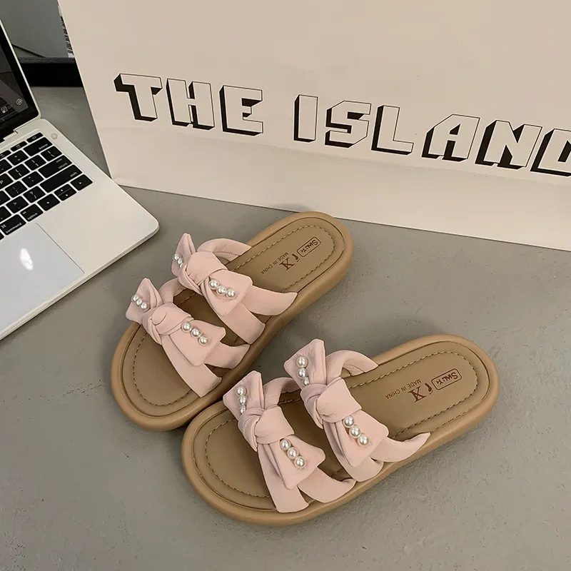 Puppytown Rubber Sole Slip Resistant Odor Resistant Slide Slippers Women's-9