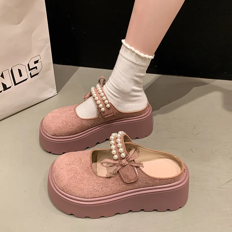 Puppytown Rubber Sole Slip Resistant Abrasion Resistant Closed Toe Slippers Women's-15