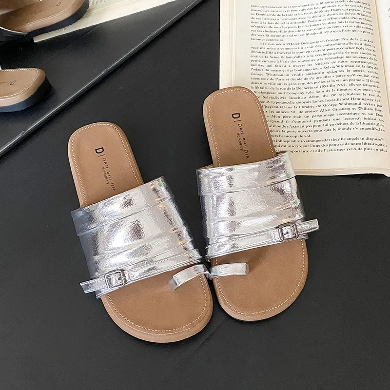 Puppytown Slip Resistant Quiet Slide Slippers Women's-5