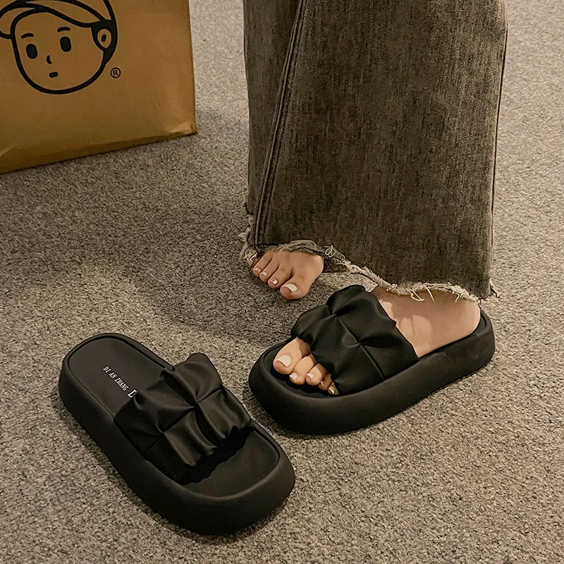 Puppytown Rubber Sole Slip Resistant Abrasion Resistant Slide Slippers Women's-3